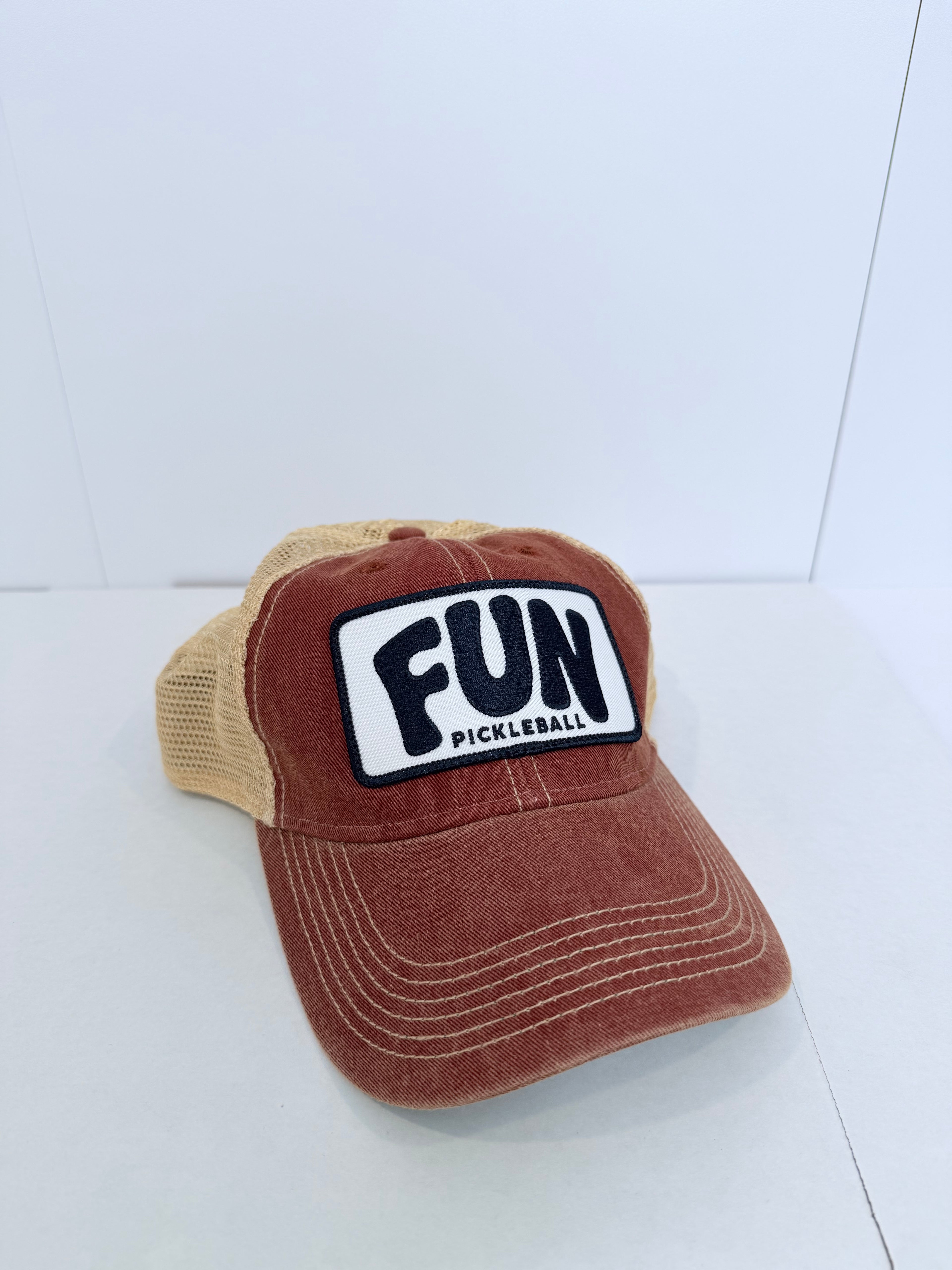 The Patch Hat - Cardinal Red & Navy