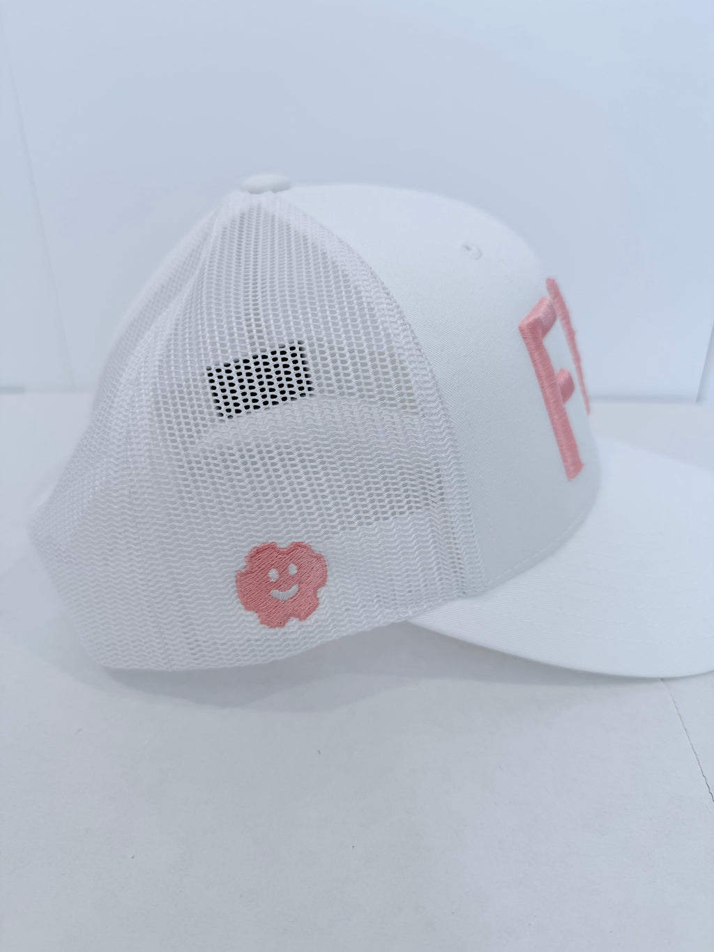 The OG Hat - White & Light Pink