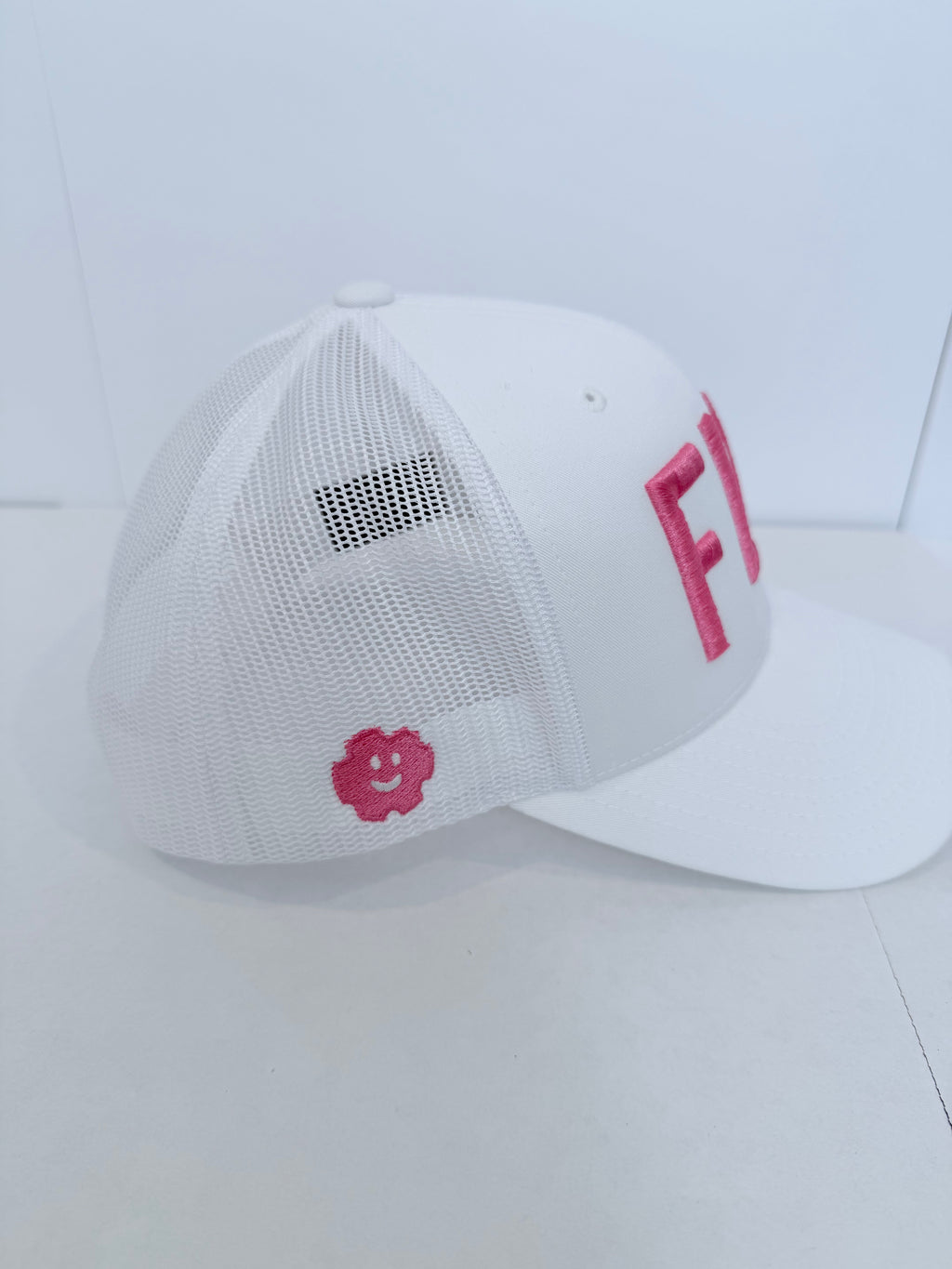 The OG Hat - White & Hot Pink